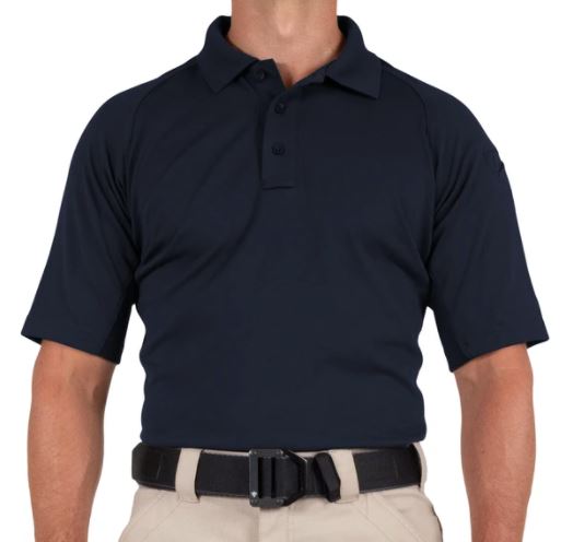First Tactical Men\'s S/S Performance Polo - Navy